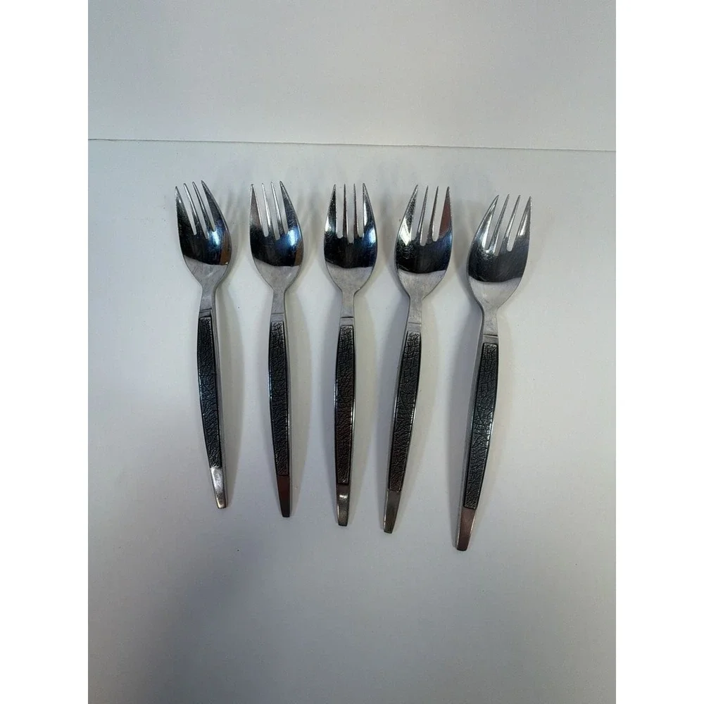 Set of 5 Arthur Salm ASF3 Dynasty Stainless Steel Sporks Japan MCM
